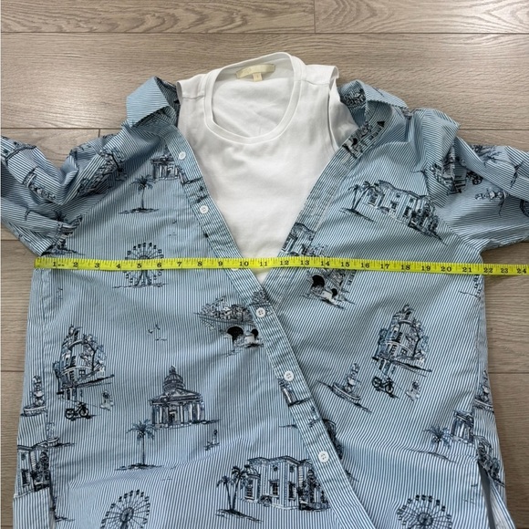 MAJE Lasane Cotton-Poplin Shirt Blouse Top - Picture 5 of 13